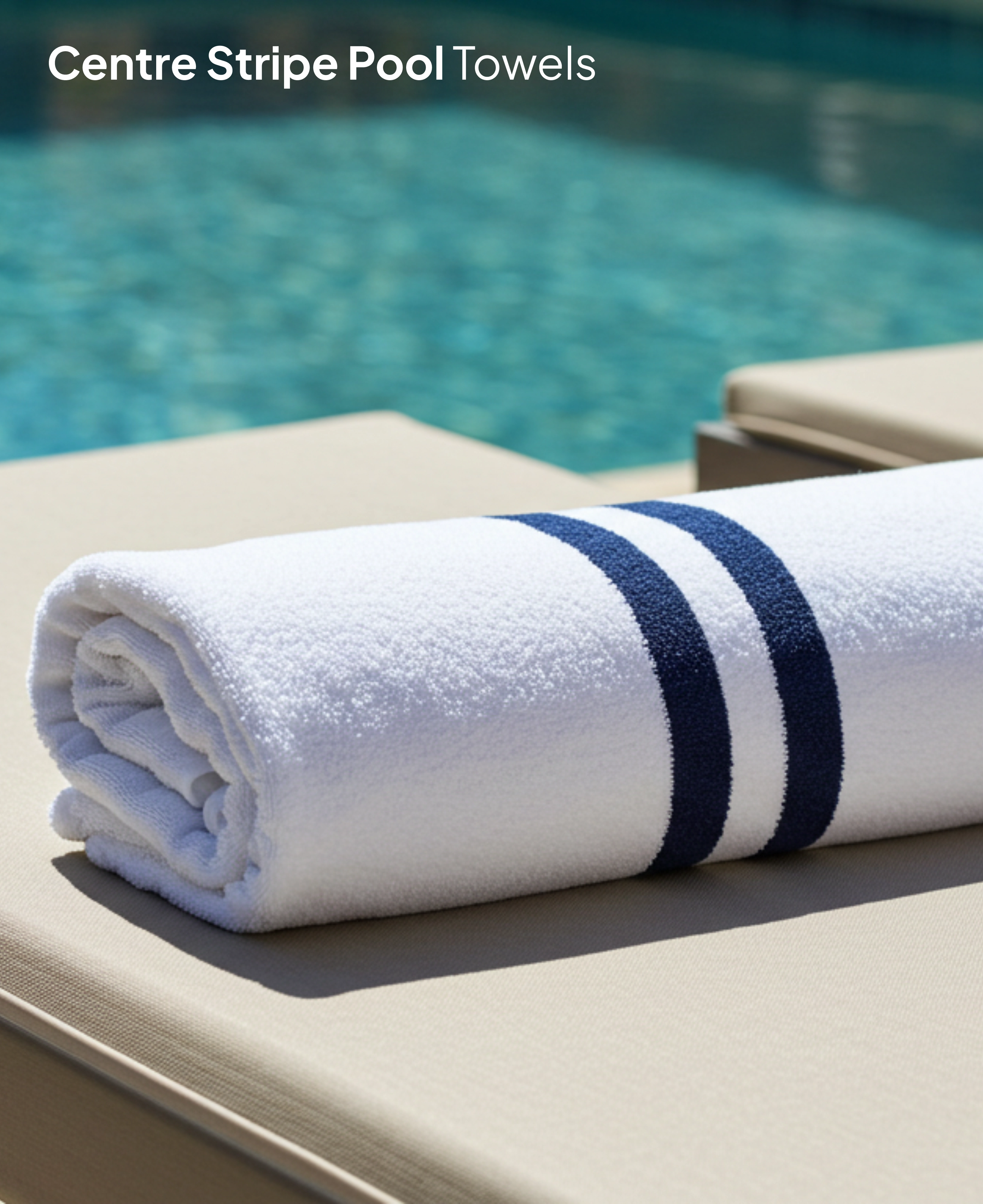 towel with blue stripe